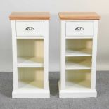 A pair of cabinets