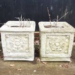 A pair of garden planters