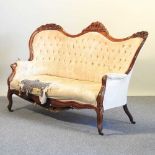 A Victorian style sofa