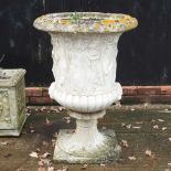 A large garden urn