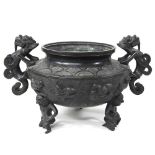 A Chinese bronze censer