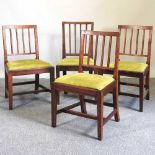 A set of dining chairs