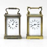 Two carriage clocks