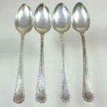 A set of silver teaspoons