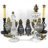 A collection of oil lamps