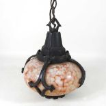 A pendant ceiling light