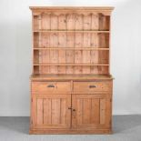 An antique pine dresser