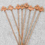 A set of plant stakes