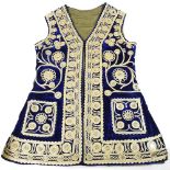 An Indian embroidered waistcoat