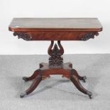 A Regency tea table