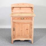 A pine cabinet