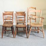 Five dining chairs