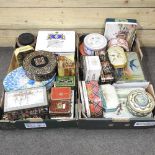 A collection of tins