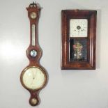 A barometer and a clock