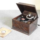 An HMV gramophone