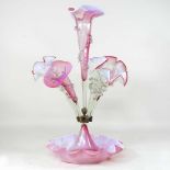 A victorian glass epergne