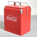 An advertising drinks cooler