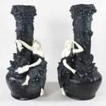 A pair of Bernard Bloch vases