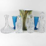 A Murano coloured glass vase,