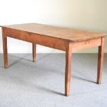 A pine refectory table