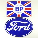 A Ford sign and another