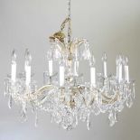 A French crystal chandelier