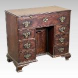 A George III and later kneehole desk
