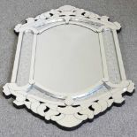 A Venetian style wall mirror