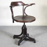 A Thonet style desk chair