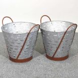 A pair of oyster buckets