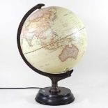 A student's globe