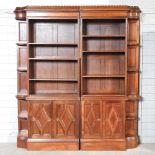 A large 19th century bookcase