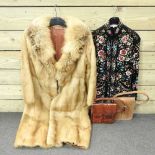 A mink fur coat and Chinese jacket