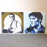 G Ioannu, Elvis Presley and Sean Connery, limited edition prints