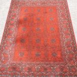 A large Keshan woollen carpet
