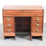 An antique pine desk