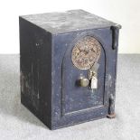 A Victorian cast iron safe
