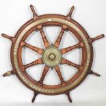 A 19th century ship's wheel