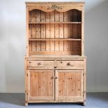 An antique pine dresser