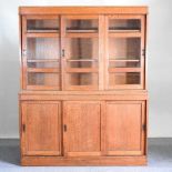 An early 20th century oak bookcase