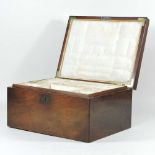 A 19th century mahogany jewellery box