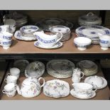 A collection of Minton and Coalport china