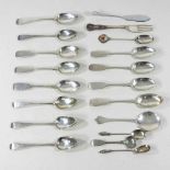 A collection of silver cutlery