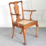 An 18th century elbow chair