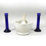 A Wedgwood pestle and mortar