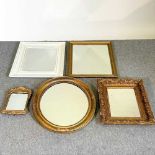A collection of wall mirrors