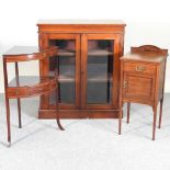 A George III washstand and cabinets
