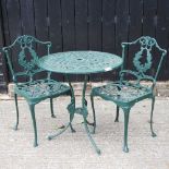 A garden bistro set