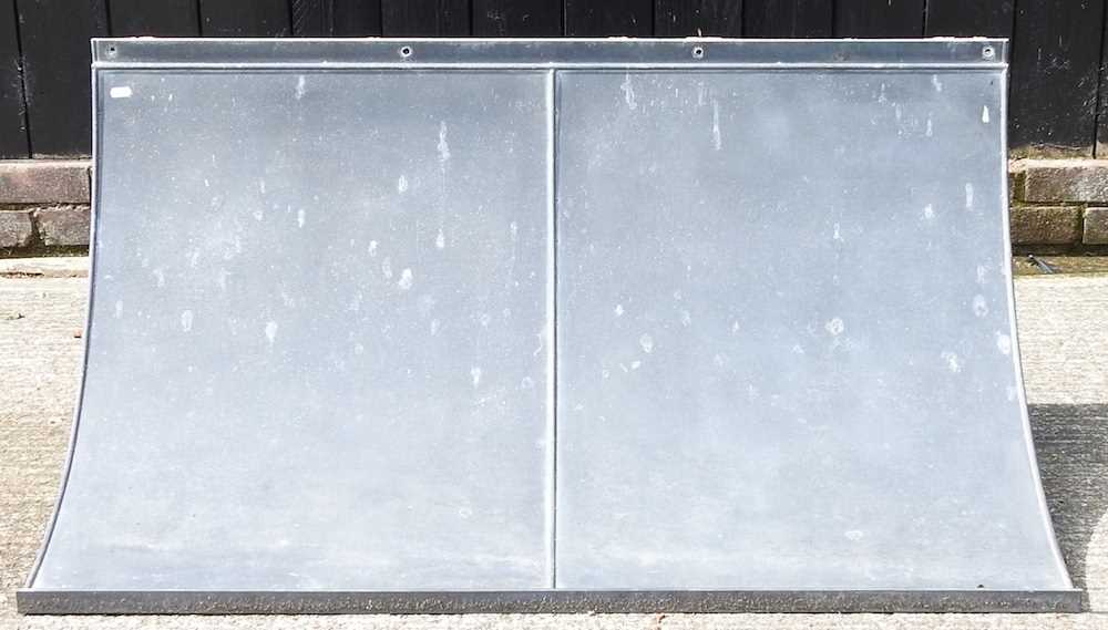 A galvanised zinc porch door canopy, from Garden Requisites - Image 2 of 5