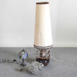 A 1960's West German stoneware lamp